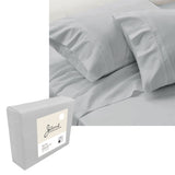 Jane Barrington 1200TC Silver Olivia Cotton Blend Sheet Set with 40cm Wall for Queen Size