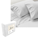 Jane Barrington 1200TC Luxury Cotton Blend Sheet Set - 40cm Wall White - Queen Size