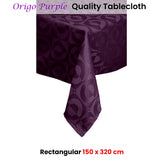 Quality Origo Purple Tablecloth 150 x 320 cm - Front View