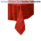 Quality Urban Red Tablecloth 150 x 320 cm - Front View
