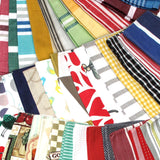 Random Pick Set of 6 100% Cotton Pattern Tea Towels - 50 x 70 cm - Side View