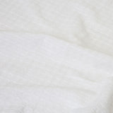 J Elliot Home Waffle Set of 4 Cotton Tea Towels 50 x 70 cm White - Front View