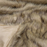J.Elliot Home Grizzly Brown Faux Fur Throw - Top-Down View