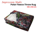 Multi Impression Polar Fleece Throw Rug 130 x 160 cm - Front View