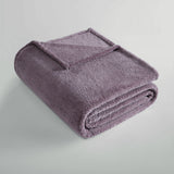 Ardor Teddy Mauve Ultra Soft Cozy Fleece Blanket Queen - Side View