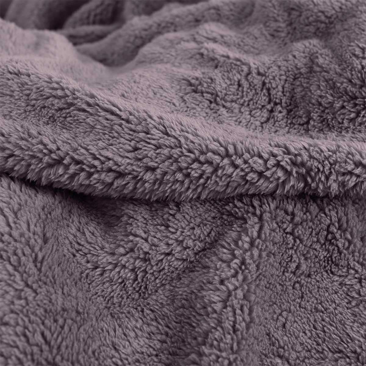 Ardor Teddy Mauve Ultra Soft Cozy Fleece Blanket Queen