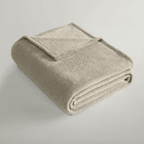 Ardor Teddy Natural Ultra Soft Cozy Fleece Blanket Queen - Side View