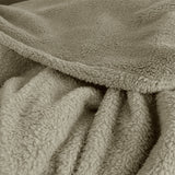 Ardor Teddy Natural Ultra Soft Cozy Fleece Blanket Queen - Top-Down View