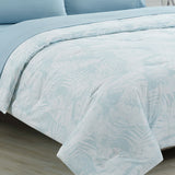Ardor Bayview Blue 7 Pcs Bed-In-A-Bag Comforter Set with Sheet Set Queen - Top-Down View