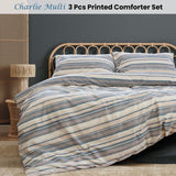 Ardor Charlie Multi 3 Pcs Comforter Set Queen/King - Front View