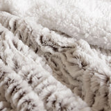 Ardor Faux Fur Bear 3 Piece Comforter Set Single/Double - Side View