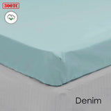 Algodon 300TC Cotton Fitted Sheet Long Single Size Denim