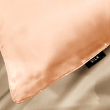 Ardor Mulberry Silk Standard Pillowcase Peach Spritz - Side View