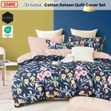 Ardor 250TC Ariana Floral Cotton Sateen Quilt Cover Set King - Front View