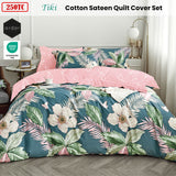 Ardor 250TC Tiki Tropical Cotton Sateen Quilt Cover Set Queen - Front View