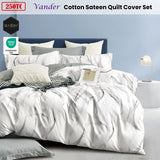 Vander Cotton Sateen 250TC Quilt Cover Set in Queen Size by Ardor - Front View