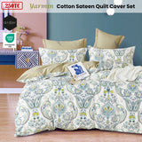 Ardor 250TC Yarmin Moroccan Cotton Sateen Quilt Cover Set King - Front View