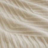 Ardor Alton Linen Jacquard Embossed Texture Geo Quilt Cover Set Queen - Side View