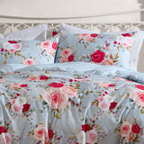 Ardor Amelie Multi Floral Printed Quilt Cover Set King - Top-Down View