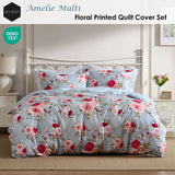 Ardor Amelie Multi Floral Printed Quilt Cover Set Queen - Front View