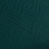 Ardor Asher Deep Teal Embossed Vintage Washed Quilt Cover Set Queen - Top-Down View