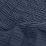 Ardor Byron Navy Seersucker Quilt Cover Set King