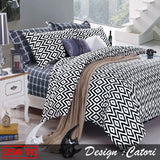 Ardor 250TC Cotton Quilt Cover Set Catori QUEEN - Front View