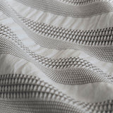 Charcoal Seersucker Waffle King Quilt Cover Set by Ardor Cove - Side View