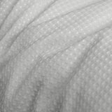 Ardor Florence Waffle Silver Quilt Cover Set King - Front View