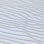 Ardor Frankie Blue Stripe Yarn Dyed Reversible Quilt Cover Set Queen