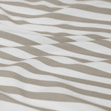 Ardor Frankie Natural Stripe Yarn Dyed Reversible Quilt Cover Set Queen