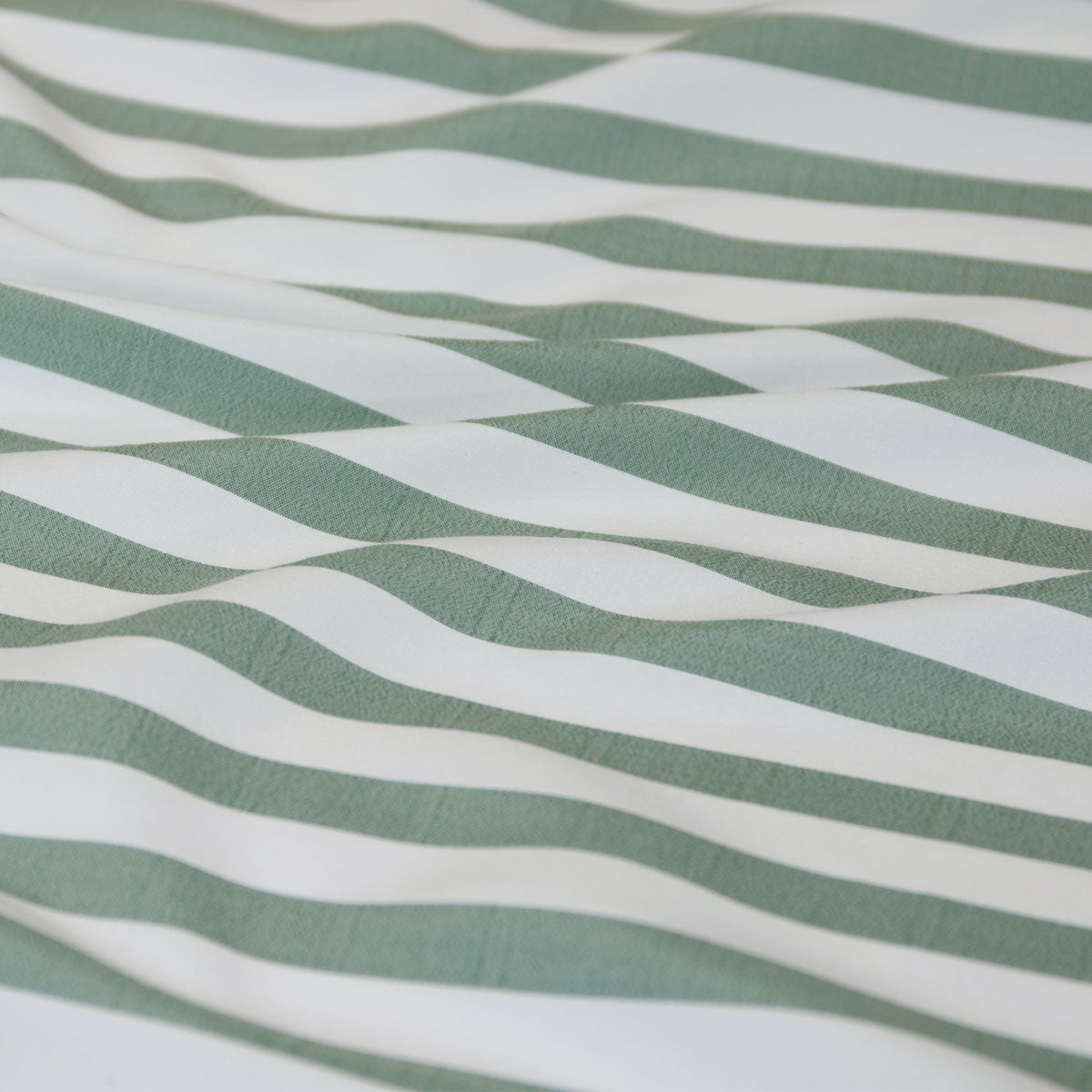 Ardor Frankie Sage Stripe Yarn Dyed Reversible Quilt Cover Set King