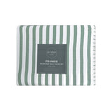 Ardor Frankie Sage Stripe Yarn Dyed Reversible Quilt Cover Set King