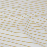 Ardor Frankie Yellow Stripe Yarn Dyed Reversible Quilt Cover Set King - Top-Down View