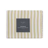 Ardor Frankie Yellow Stripe Yarn Dyed Reversible Quilt Cover Set Queen
