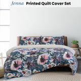 Ardor Jenna Printed Quilt Cover Set Queen - Front View