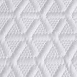 Ardor Leonardo White Embossed Quilt Cover Set Double - Front View