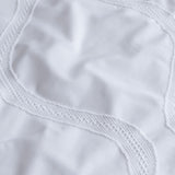 Ardor Lucy White Elegant Tufted Quilt Cover Set - Double Size - Top-Down View