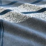 Ardor Mateo Navy Polyester Cotton Quilt Cover Set King - Top-Down View