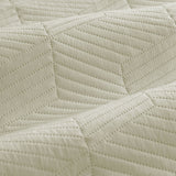 Ardor Maxwell Tan Embossed Vintage Washed Quilt Cover Set Queen - Side View