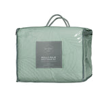 Ardor Molly Palm Green Quilted Quilt Cover Set King - 45-Degree Angle