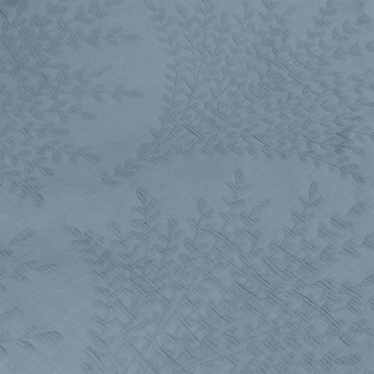 Algodon Romy Blue Cotton Jacquard Quilt Cover Set King