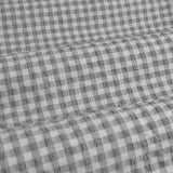 Ardor Rowe Grey Textured Seersucker Quilt Cover Set King