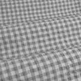 Ardor Rowe Grey Textured Seersucker Quilt Cover Set King - Top-Down View