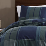 Ardor Sommers Dark Khaki Cotton Flannelette Quilt Cover Set Queen - Top-Down View