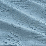Ardor South Coast Pale Blue Embossed Quilt Cover Set King - Top-Down View