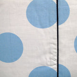 Apartmento Spot Blue Quilt Cover Set King - Side View