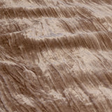 Ardor Vivienne Champagne Crushed Velvet Quilt Cover Set King - Top-Down View