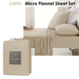Ardor Micro Flannel Sheet Set Latte King