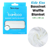 Rayon Bamboo Waffle Blanket Bassinet Size 120x80cm - Front View